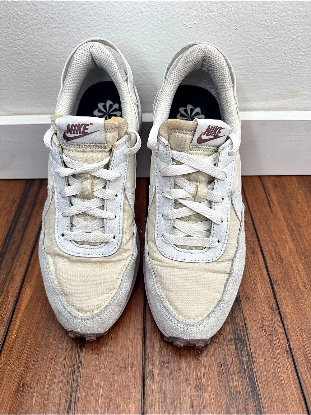 Nike Waffle One Waffle Sneakers in Cream & White US 9